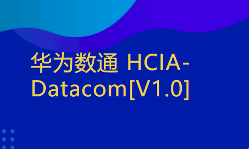 华为数通HCIA-Datacom[V1.0]