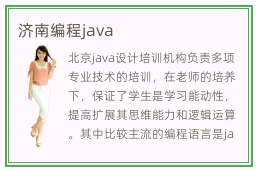 济南编程java