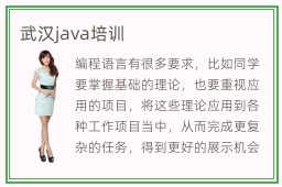 武汉java培训